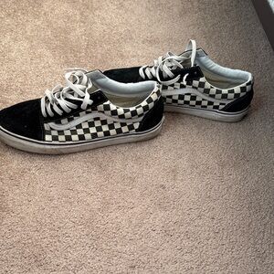 Vans Black and White Checkered Sneakers